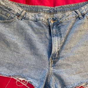 short denim plus jean shorts